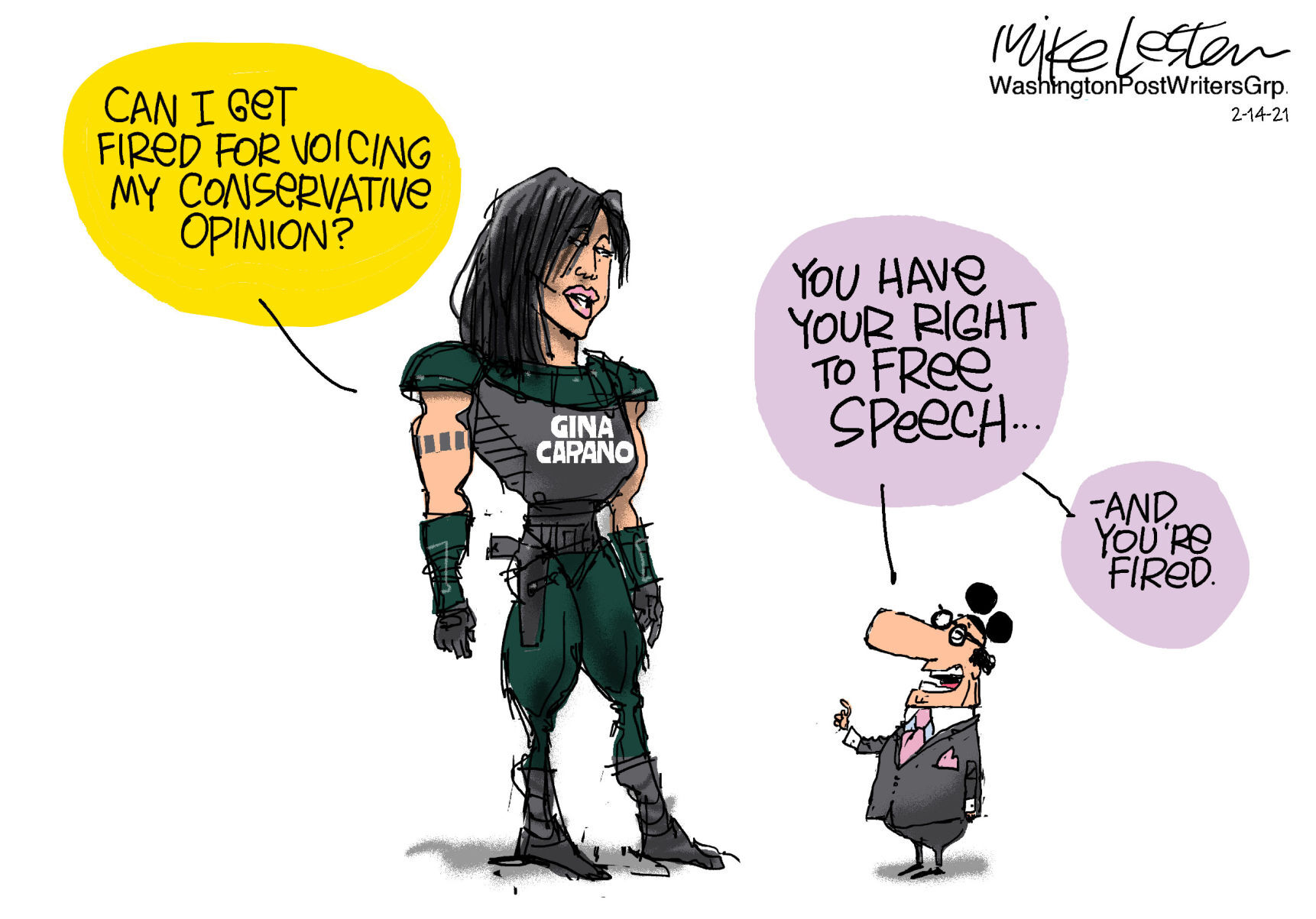 Mike Lester cartoon